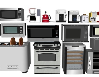 廚房電器SU模型下載,廚房電器SU模型下載